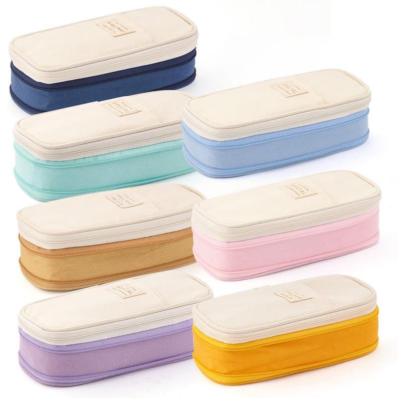 Large Expandable Pencil Case - 6 Colours