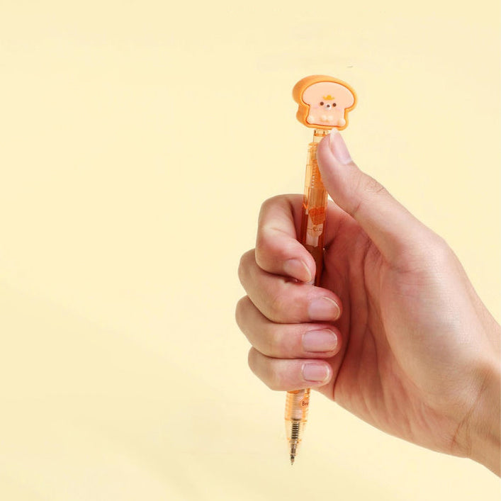 Kawaii Bakery Bear Gel Pens: Black Ink, 0.5mm Tip