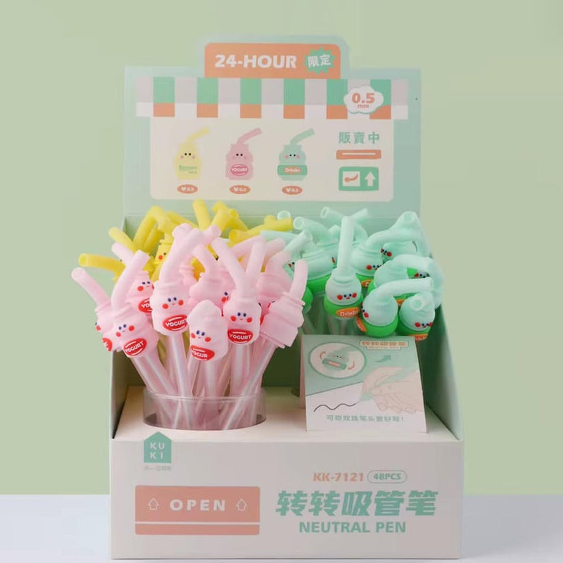 RARE Kawaii Milkshake Gel Pens