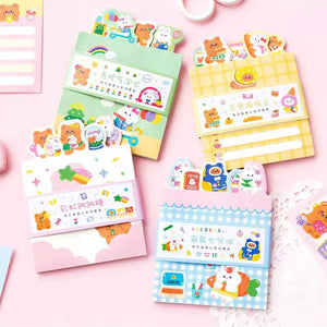 Kawaii - Cute Memo Pads - Different Page Layouts - 4 Designs - Gifts