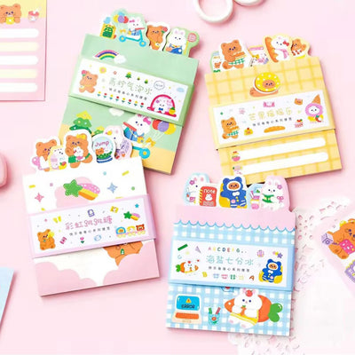 Kawaii - Cute Memo Pads - Different Page Layouts - 4 Designs - Gifts