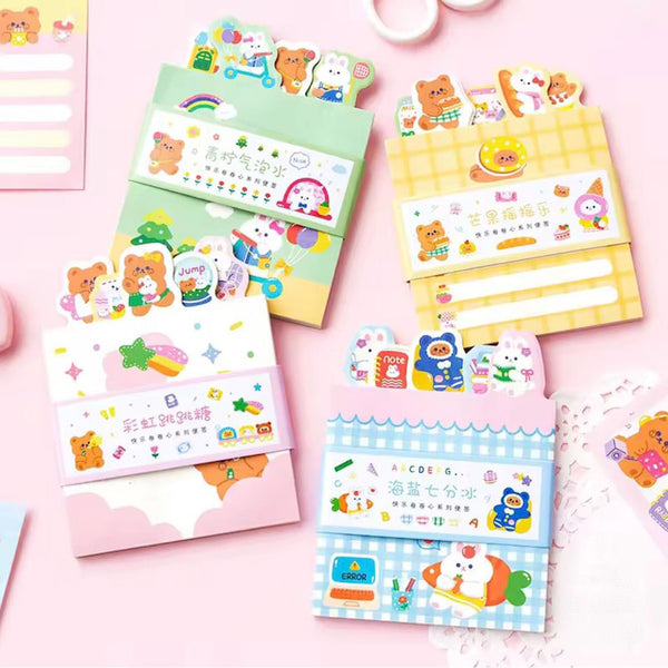 Kawaii - Cute Memo Pads - Different Page Layouts - 4 Designs - Gifts